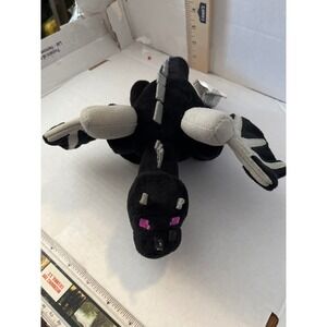 Minecraft‎ Ender Dragon Plush Jinx Mojang Spin Master Black Purple 10 inch Toy